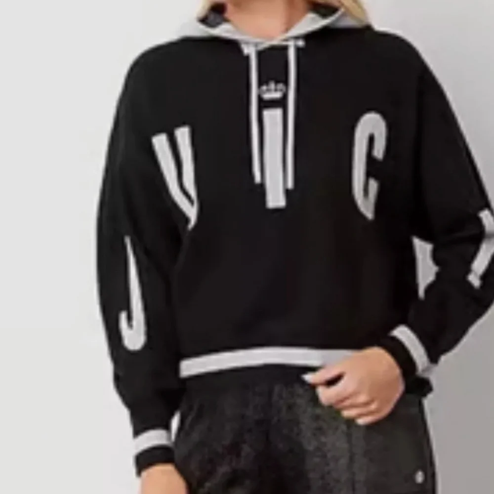 Juicy By Juicy Couture Black and Gray Knit Sweater with Hoodie